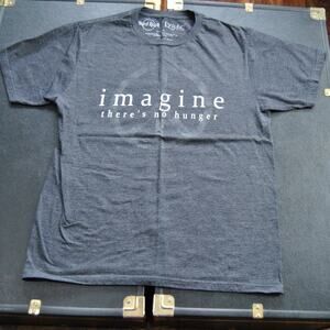Hard Rock Café Lyric Culture John Lennon Imagine Gray SS Shirt Medium